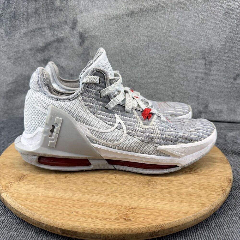 Nike LeBron Witness 6 Shoes Mens Size 8 Gray Basketball Sneakers CZ4052-003